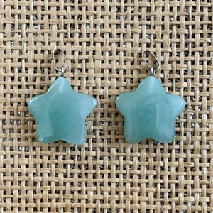 2db ásvány medál - csillag/csepp  (500ft/db) - kellékek & szerszámok - ásvány alapanyag - ásvány figura - Meska.hu