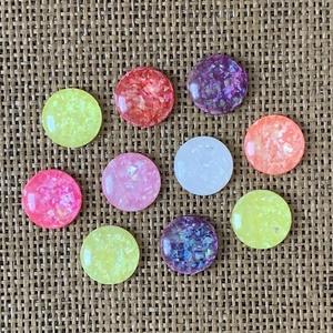 10 db irizáló műgyanta kaboson - vegyes színű csomag - Meska.hu