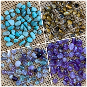50 db csiszolt ásvány kavicska - vegyes méret - 5-15mm  (32ft/db), Kellékek & szerszámok, Ásvány alapanyag, Ásványfüzér, , MESKA