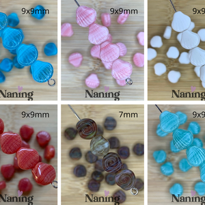 20db PRECIOSA - cseh üveggyöngy - kagyló/csiga (35ft/db), Kellékek & szerszámok, Gyöngyfűzés kellékek, Preciosa kristály, , MESKA