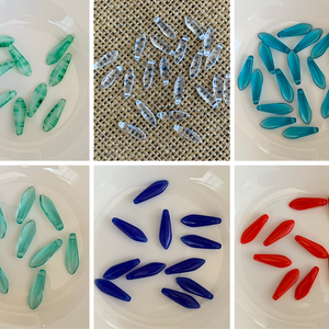 20db PRECIOSA - cseh üveggyöngy/sziromgyöngy  - (25ft/db), Kellékek & szerszámok, Gyöngyfűzés kellékek, Preciosa kristály, , MESKA