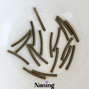 40db - ívelt csőköztes - 2x20mm (10ft/db) - kellékek & szerszámok - gyöngyfűzés kellékek - fém köztesek - Meska.hu