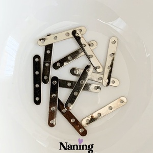 40db - távtartó - összekötőelem - 4x23mm - (10ft/db), Kellékek & szerszámok, Gyöngyfűzés kellékek, Fém köztesek, , MESKA