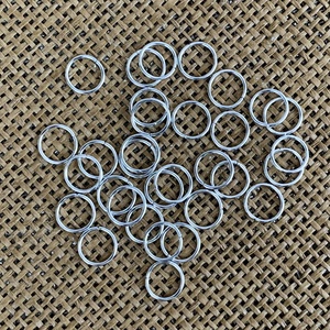 100 db - szerelőkarika - 10mm  - ezüst  (8ft/db), Kellékek & szerszámok, Gyöngyfűzés kellékek, Szerelőkarika, , MESKA