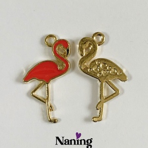 5 db FLAMINGÓ ékszerdísz/charm - 12x24mm  (80ft/db) - kellékek & szerszámok - ékszerkellék - charmok - Meska.hu