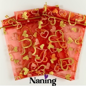 10db - ORGANZA - ajándéktasak/ékszertasak - 10x14cm. (80ft/db) - Meska.hu