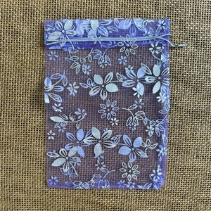 10db ORGANZA - ajándéktasak/ékszertasak - virágos - 12x18cm - (90ft/db) - otthon & életmód - papír, írószer - ajándékozás kellékei - ajándékzsák, csomagolás - Meska.hu