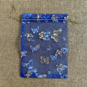 10db ORGANZA - ajándéktasak/ékszertasak - pillangós - 12x18cm - (90ft/db) - otthon & életmód - papír, írószer - ajándékozás kellékei - ajándékzsák, csomagolás - Meska.hu