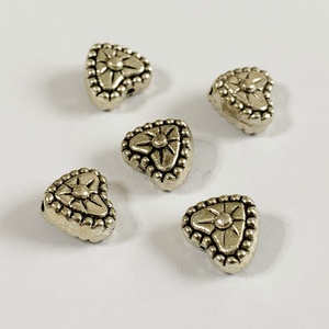 5db SZIVECSKE összekötőelem/köztes - 8x8mm - (80ft/db), Kellékek & szerszámok, Gyöngyfűzés kellékek, Fém köztesek, , MESKA