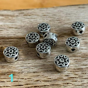 5db Köztes - összekötőelem - távtartó - antik ezüst (60ft/db), Kellékek & szerszámok, Gyöngyfűzés kellékek, Fém köztesek, , MESKA