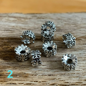 5db Köztes - összekötőelem - távtartó - antik ezüst (60ft/db) - kellékek & szerszámok - gyöngyfűzés kellékek - fém köztesek - Meska.hu