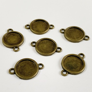 5db KABOSON alap/medálalap - összekötőelem - 15mm  (80ft/db), Kellékek & szerszámok, Gyöngyfűzés kellékek, Fém köztesek, , MESKA