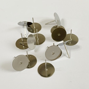 10 pár/20db ROZSDAMENTES acél - orvosi fém - fülbevaló alap - 12mm  (100ft/pár) - kellékek & szerszámok - ékszerkellék - fülbevaló alap - Meska.hu