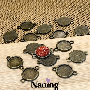 5db KABOSON alap/medálalap - összekötőelem - 15mm  (80ft/db) - kellékek & szerszámok - gyöngyfűzés kellékek - fém köztesek - Meska.hu