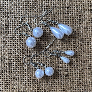 4 pár - különböző formájú/méretű lógós - akril fülbevaló, Ékszer, Fülbevaló, Lógó fülbevaló, , MESKA