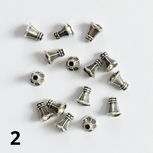 20db GYÖNGYKUPAK - gyöngyvég  - 3 féle (20ft /db) - kellékek & szerszámok - gyöngyfűzés kellékek - gyöngykupak - Meska.hu