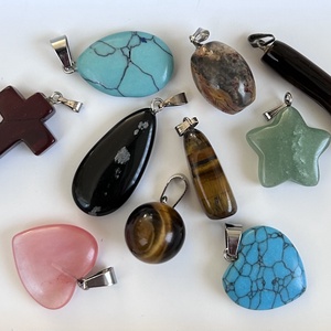 10db ásvány medál, Kellékek & szerszámok, Ékszerkellék, Medál csomag, , MESKA