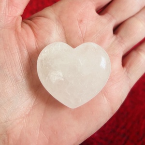 HEGYIKRISTÁLY szív - marokkő - 40x45mm, Kellékek & szerszámok, Ásvány alapanyag, Marokkő, , MESKA