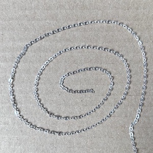 5m ezüst színű ékszerlánc - kellékek & szerszámok - ékszerkellék - ékszerlánc - Meska.hu