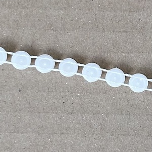 2m akril félgyöngy - varrható/ragasztható díszítőelem - kellékek & szerszámok - méteráru - felvarrható, vasalható kellék - Meska.hu