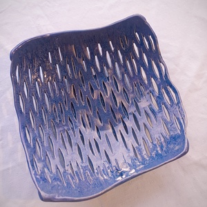 Kerámia kosár, Otthon & Életmód, Konyhafelszerelés, tálalás, Konyhai textil, Szalvéta, Agyagozás, Kerámia, MESKA