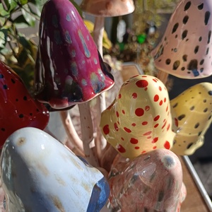 Kerámia gombák - otthon & életmód - autó - autós illatosító - Meska.hu