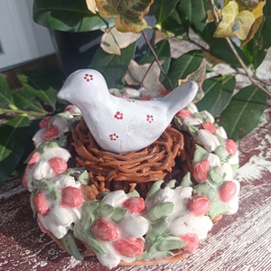 Madár fészekben - otthon & életmód - dekoráció - asztal és polc dekoráció - díszdoboz - Meska.hu