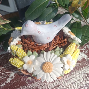 Madár fészekben - otthon & életmód - dekoráció - asztal és polc dekoráció - díszdoboz - Meska.hu