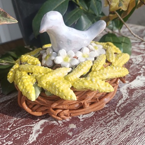 Madár fészekben - otthon & életmód - dekoráció - asztal és polc dekoráció - díszdoboz - Meska.hu