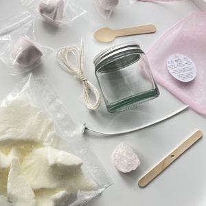 DIY Szójagyertya öntő alapanyag egységcsomag BIO illóolajokkal és rózsakvarccal - Meska.hu