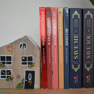 karácsonyi fa dekorházikó 0102 - karácsony - karácsonyi lakásdekoráció - karácsonyi falu, házikó - Meska.hu