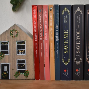 karácsonyi dekorházikó 0104 - karácsony - karácsonyi lakásdekoráció - karácsonyi falu, házikó - Meska.hu