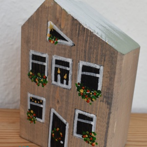 karácsonyi dekorházikó 0110 - karácsony - karácsonyi lakásdekoráció - karácsonyi falu, házikó - Meska.hu