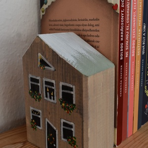 karácsonyi dekorházikó 0110 - karácsony - karácsonyi lakásdekoráció - karácsonyi falu, házikó - Meska.hu