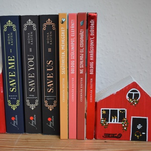 karácsonyi dekorházikó piros 0128 - Meska.hu