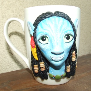 Avatar Neytiri mintás bögre, Otthon & Életmód, Konyhafelszerelés, tálalás, Tálalás, Bögre & Csésze, Gyurma, MESKA