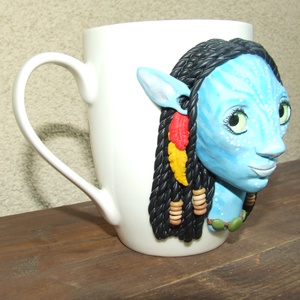 Avatar Neytiri mintás bögre - otthon & életmód - konyhafelszerelés, tálalás - tálalás - bögre & csésze - Meska.hu