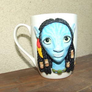 Avatar Neytiri mintás bögre - otthon & életmód - konyhafelszerelés, tálalás - tálalás - bögre & csésze - Meska.hu