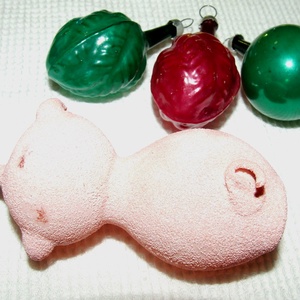 Régi retro karácsonyfadíszek - karácsony - karácsonyi lakásdekoráció - karácsonyfadíszek - Meska.hu