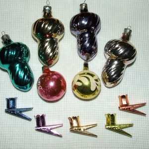 Régi retro karácsonyfadíszek, Karácsony, Karácsonyi lakásdekoráció, Karácsonyfadíszek, Mindenmás, MESKA