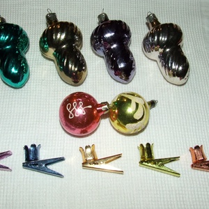 Régi retro karácsonyfadíszek - karácsony - karácsonyi lakásdekoráció - karácsonyfadíszek - Meska.hu