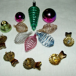 Régi retro karácsonyfadíszek, Karácsony, Karácsonyi lakásdekoráció, Karácsonyfadíszek, Mindenmás, MESKA