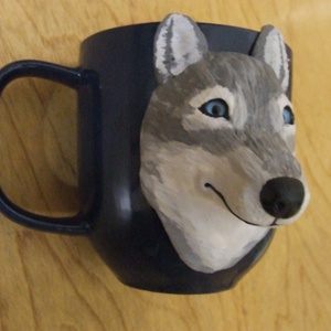 Farkas mintás bögre - otthon & életmód - konyhafelszerelés, tálalás - tálalás - bögre & csésze - Meska.hu