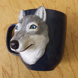 Farkas mintás bögre - otthon & életmód - konyhafelszerelés, tálalás - tálalás - bögre & csésze - Meska.hu