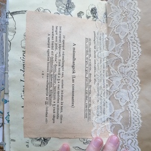 Kézzel fűzött vintage  stílusú napló  - otthon & lakás - papír írószer - jegyzetfüzet & napló - Meska.hu