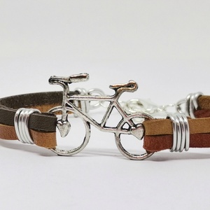 Biciklis karkötő - ékszer - karkötő - karkötő medállal - Meska.hu