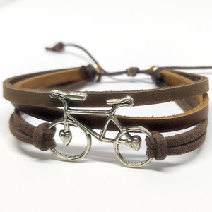 Biciklis karkötő - ékszer - karkötő - karkötő medállal - Meska.hu