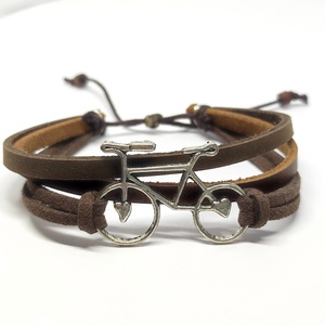 Biciklis karkötő - ékszer - karkötő - karkötő medállal - Meska.hu