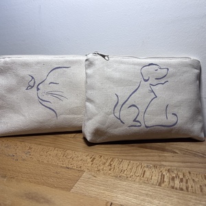 Kutya-macska mintás neszesszer - táska & tok - neszesszer - Meska.hu