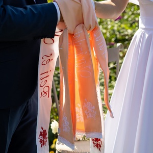 Esküvői szalag, vőfély szalag, kézfogó szalag - esküvő - dekoráció - helyszíni dekor - Meska.hu